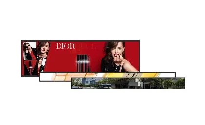 Century bringt die neue Full Color Strip LCD Screens Serie auf den Markt, um die Marketing effekte zu verbessern und das Einkaufs erlebnis zu verbessern
