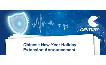 Ankündigung der chinesischen Neujahrs verlängerung