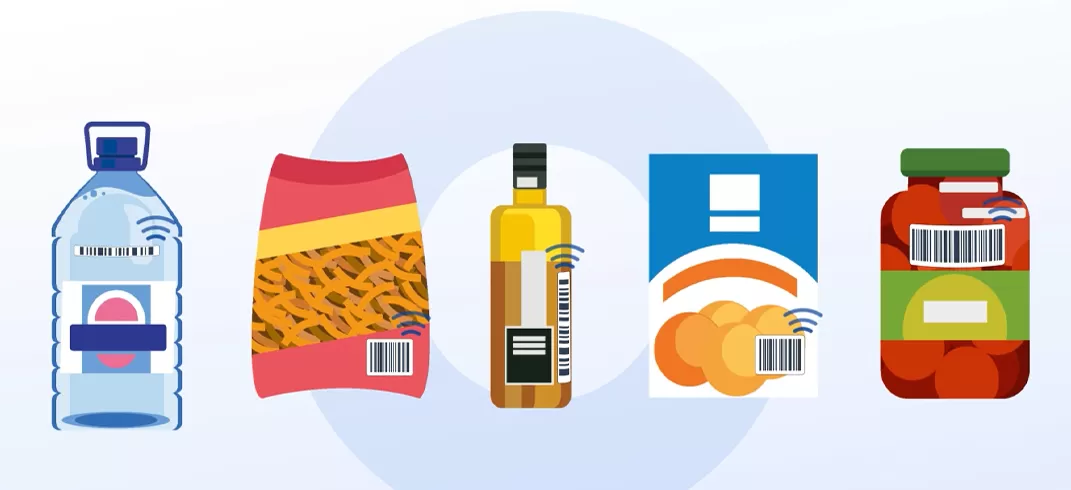 RFID-Inlay zur Diebstahls icherung in Einzelhandel geschäften